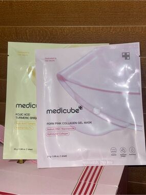 Medicube PDRN Pink Collagen Gel Mask & Kojic Acid Turmeric Mask